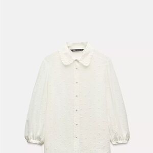 NWOT Zara button down blouse